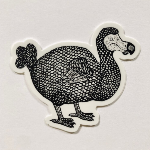 Dodo Sticker Dodo Bird Sticker â Betty's Divine + Divine Trash Vintage
