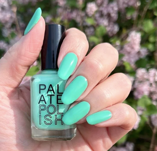 Neon mint green nails! I love pastel neon colors. | Mint green nails, Green  nails, Mint green