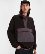 Polar Fleece Mock Neck Sweatshirt