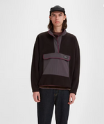 Polar Fleece Mock Neck Sweatshirt