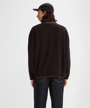 Polar Fleece Mock Neck Sweatshirt