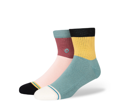 Blocked Quarter Socks