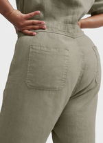 Linen Short Sleeve Jumpsuit