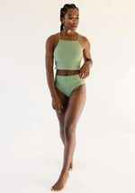 Textured Midkini Top