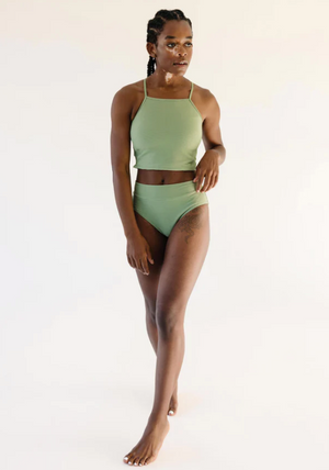 Textured Midkini Top