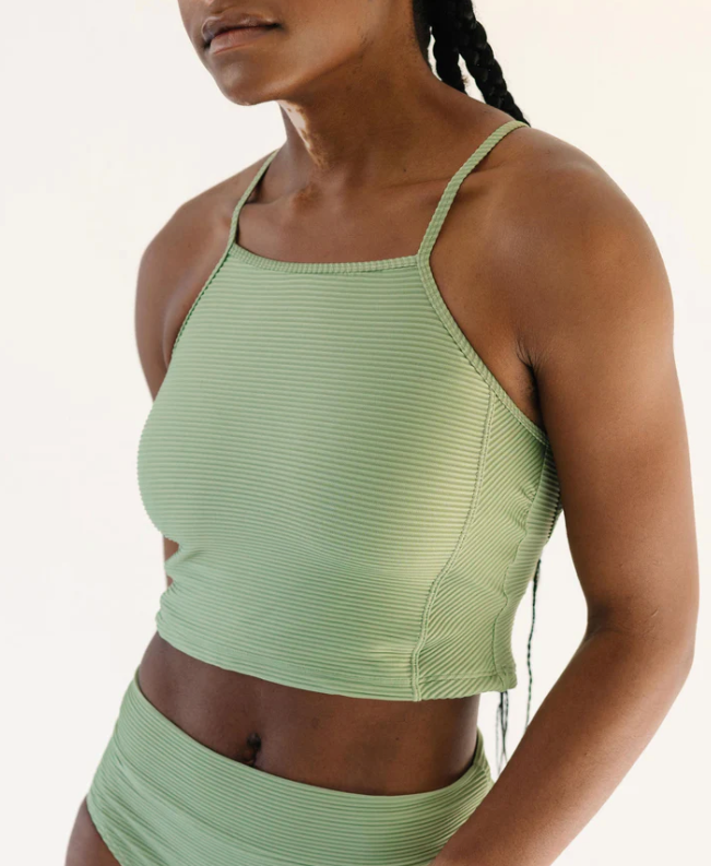 Textured Midkini Top