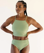 Textured Midkini Top