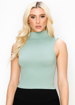 Mock Neck Crop Tank SALE