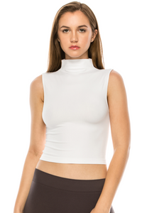 Mock Neck Crop Tank SALE