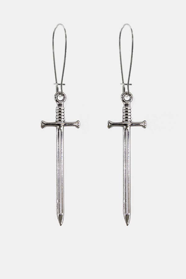 Steel Swords Earrings