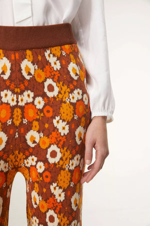Autumn Floral Knit Trousers SALE