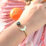 Stone and Moon Cuff