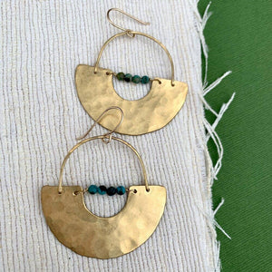 Handmade New Moon Earrings
