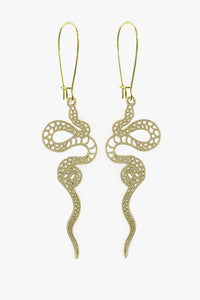 Snakeskin Dangle Earrings
