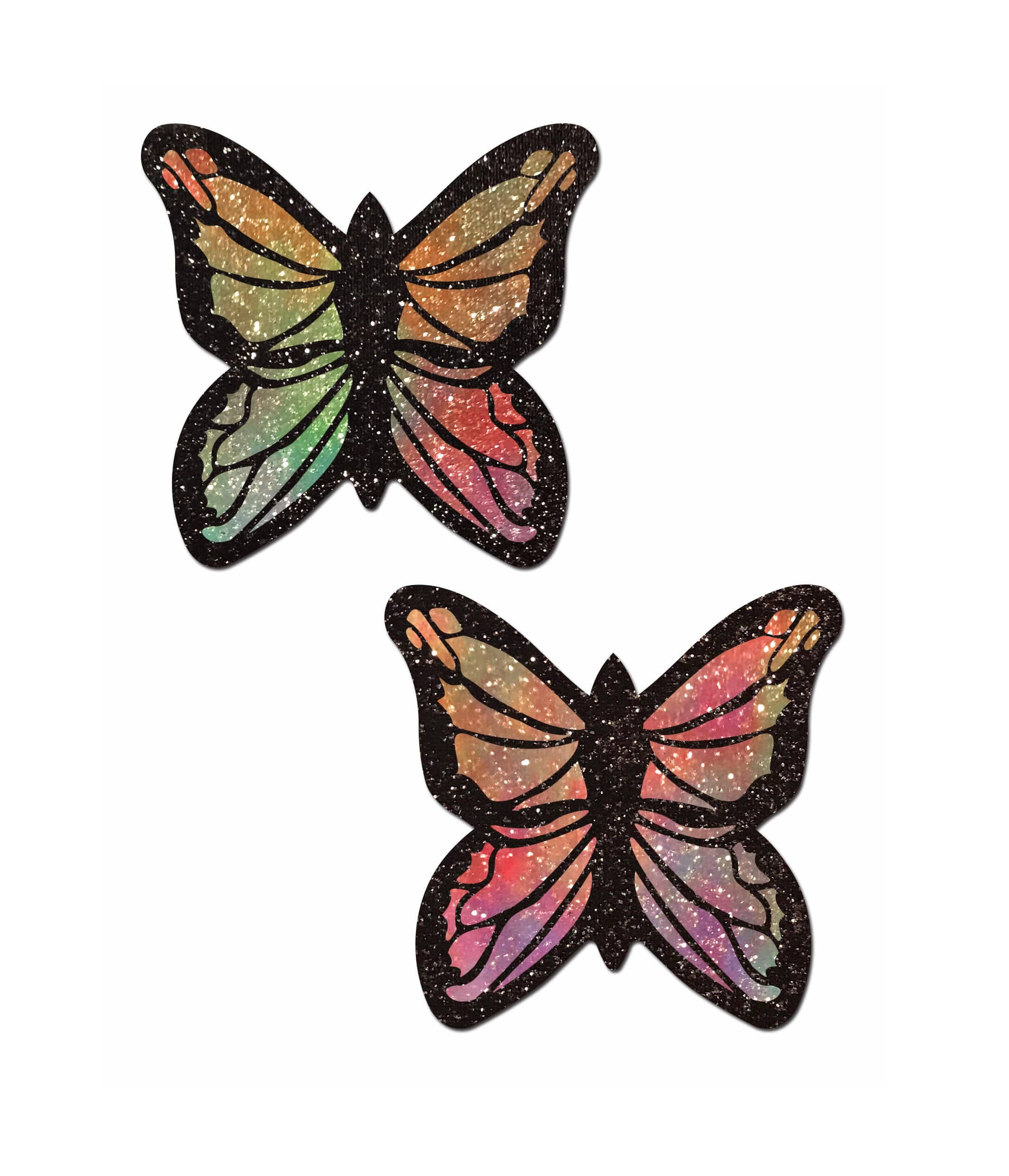 Rainbow Monarch Butterfly Nipple Pasties