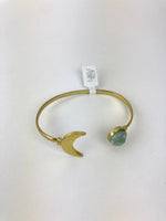 Stone and Moon Cuff