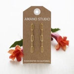 Paperclip Chain Earrings