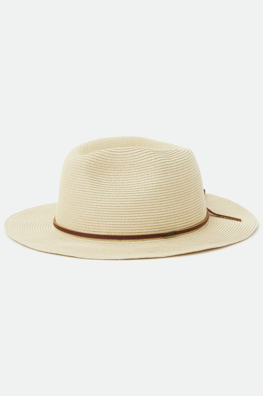 Packable Wesley Fedora - Straw